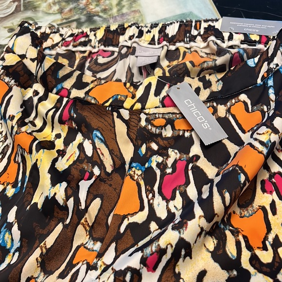 CHICO’S Animal Print Straight-Leg Pants - Picture 8 of 8